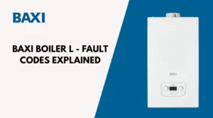 Image showing that Baxi Boiler L - Fault Codes Explained with baxi logo on top-left and baxi boiler image